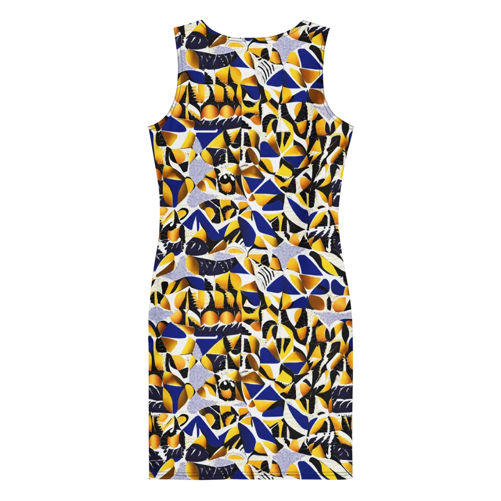 Marigold Current on Bodycon Dress — Back