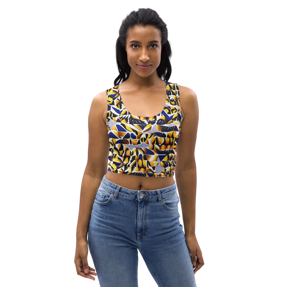 Marigold Current on Crop Top — Front