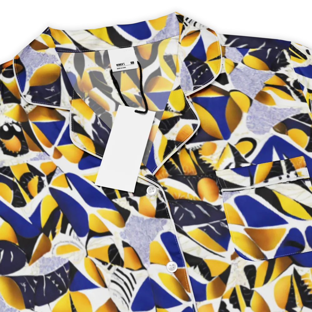 Marigold Current on Women's Short Sleeve Pajama Top — Product details