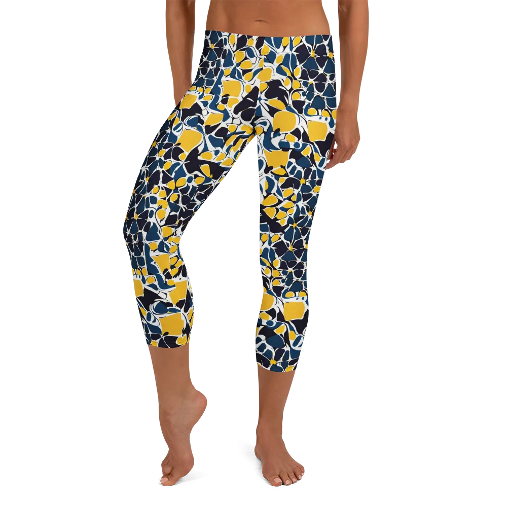 Ink And Citrus on Capri Leggings — Front