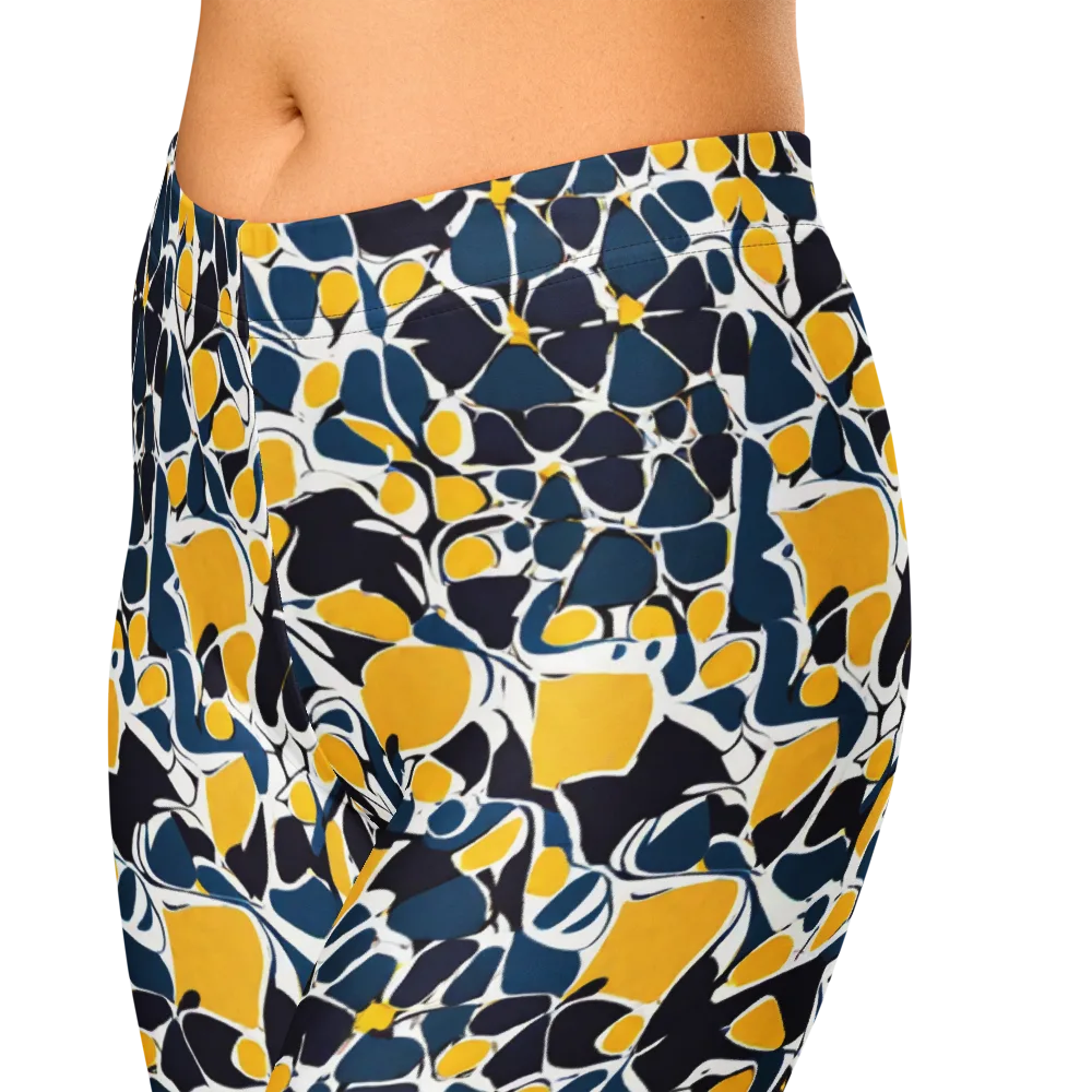 Ink And Citrus on Capri Leggings — Zoomed-in