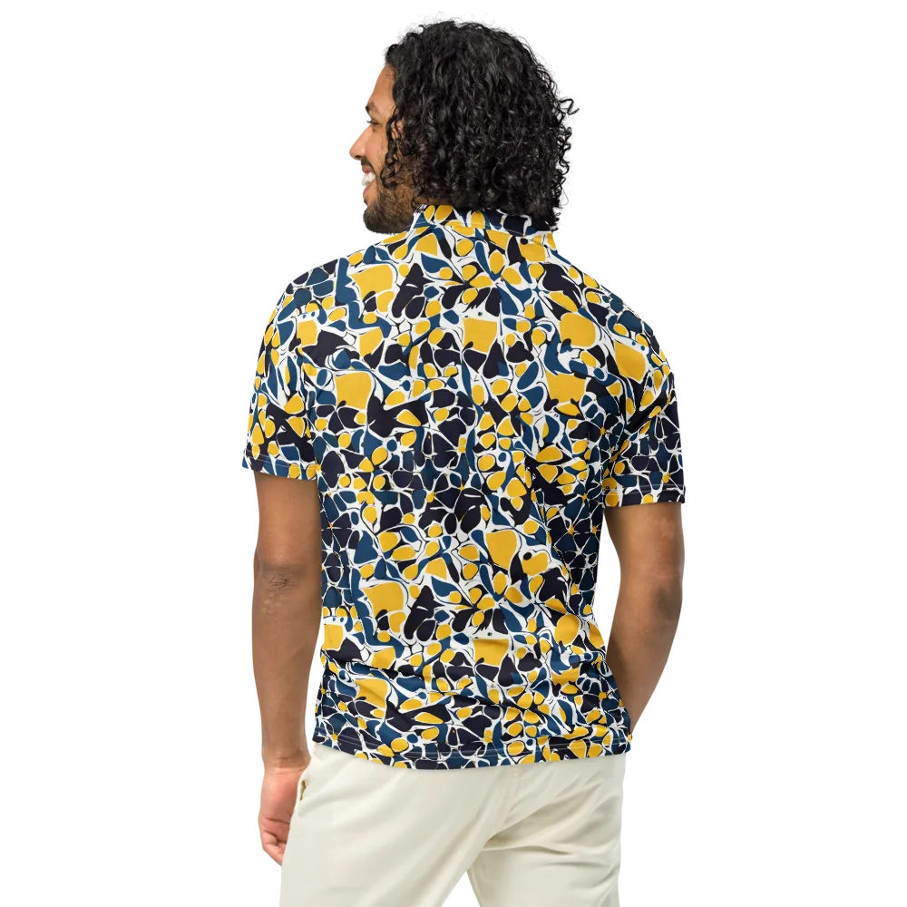 Ink And Citrus on Men's Slim Fit Polo Shirt — Back
