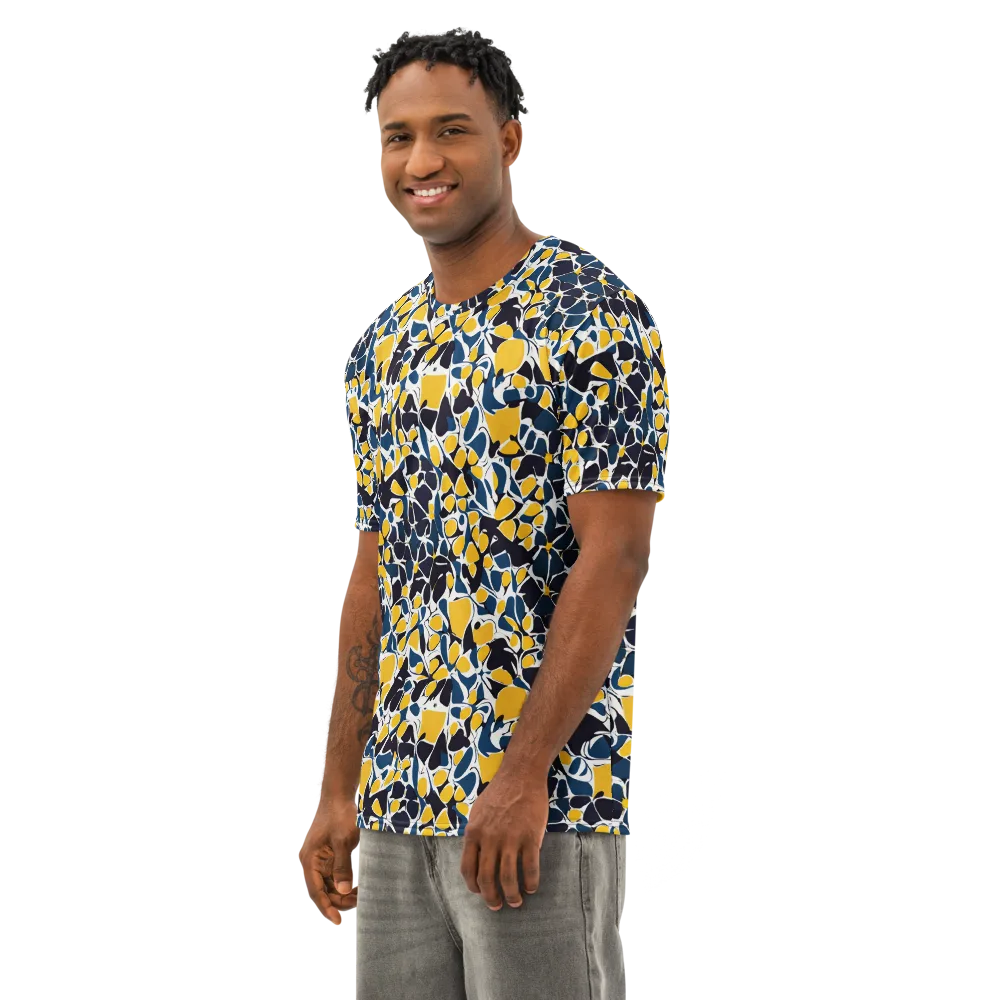 Ink And Citrus on Men's Cotton Crew Neck T-Shirt — Left Front