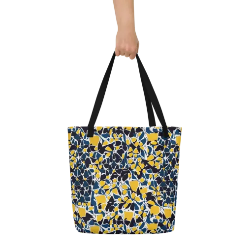 Ink And Citrus on a Large Tote Bag W/ Pocket
