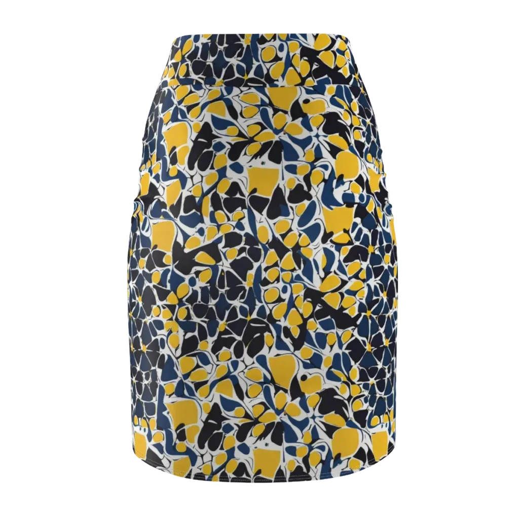 Ink And Citrus on Pencil Skirt — Back