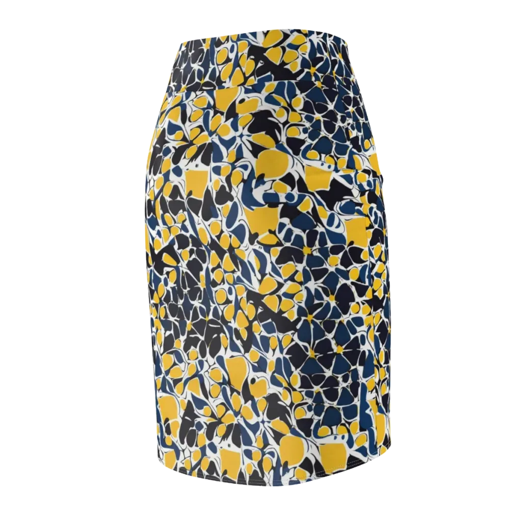 Ink And Citrus on Pencil Skirt — Back Side