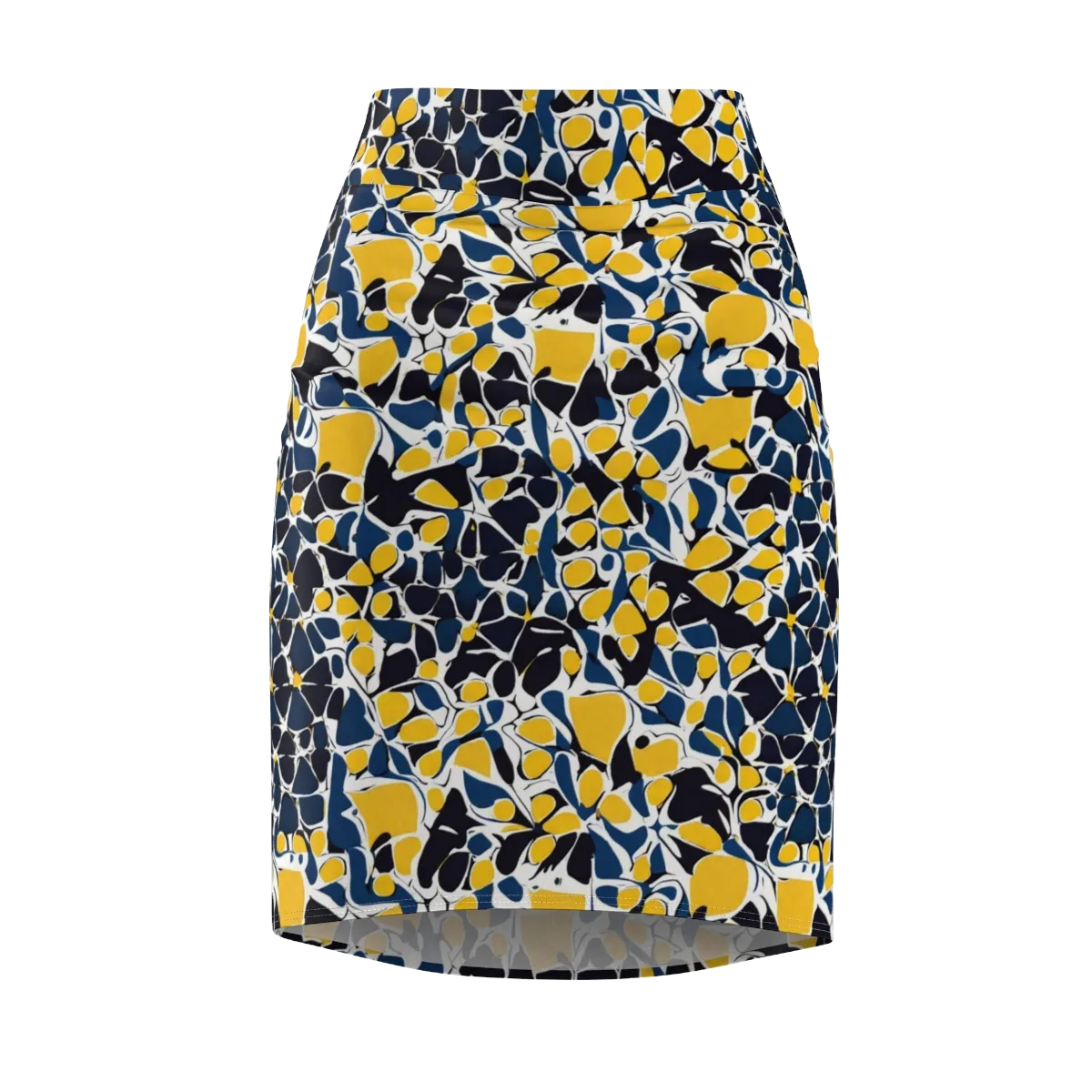 Ink And Citrus on Pencil Skirt — Front