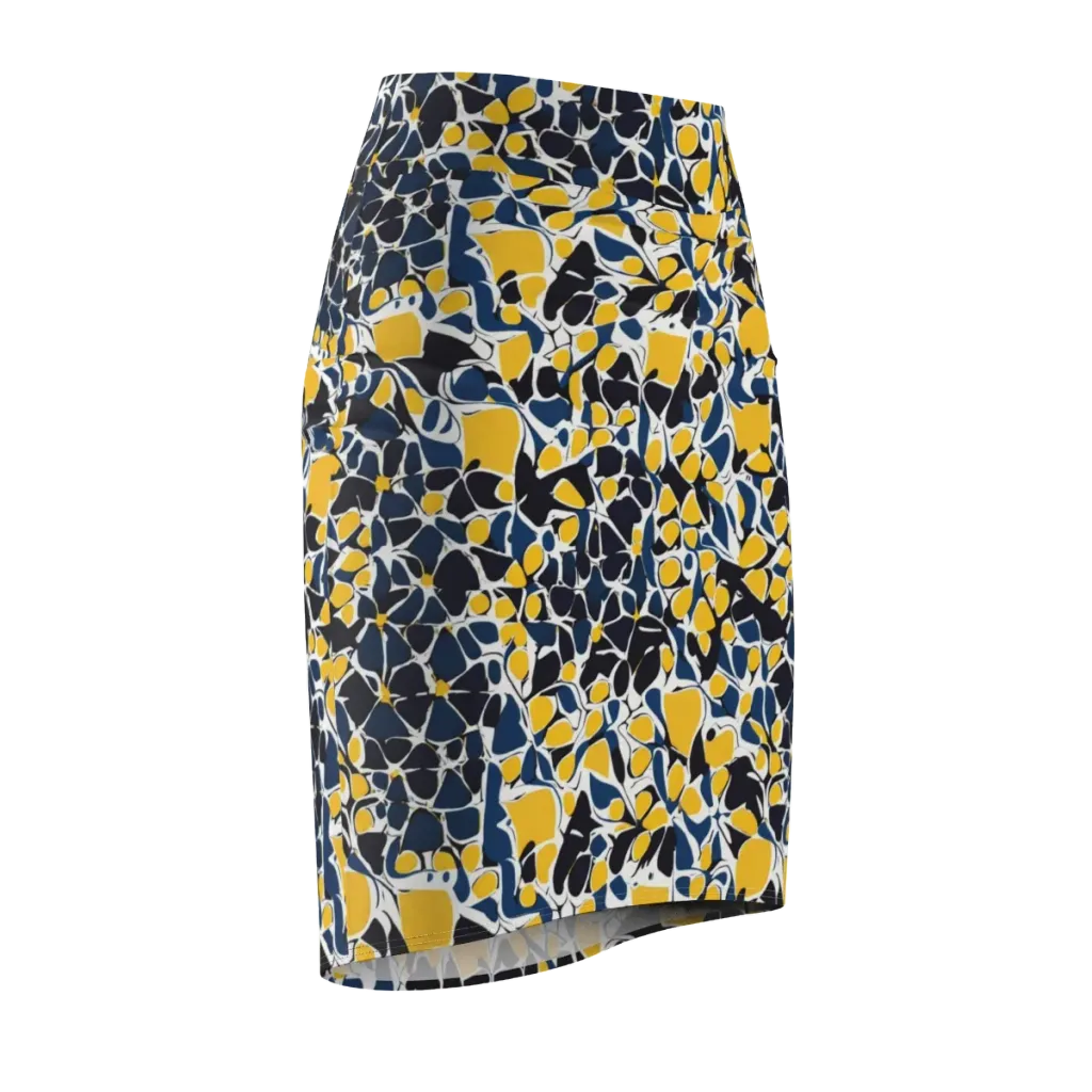 Ink And Citrus on Pencil Skirt — Front Side