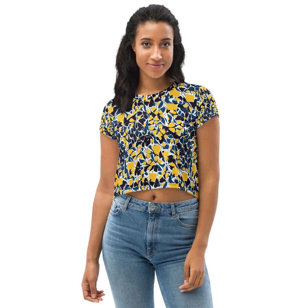 Ink And Citrus on Crop Tee — Front