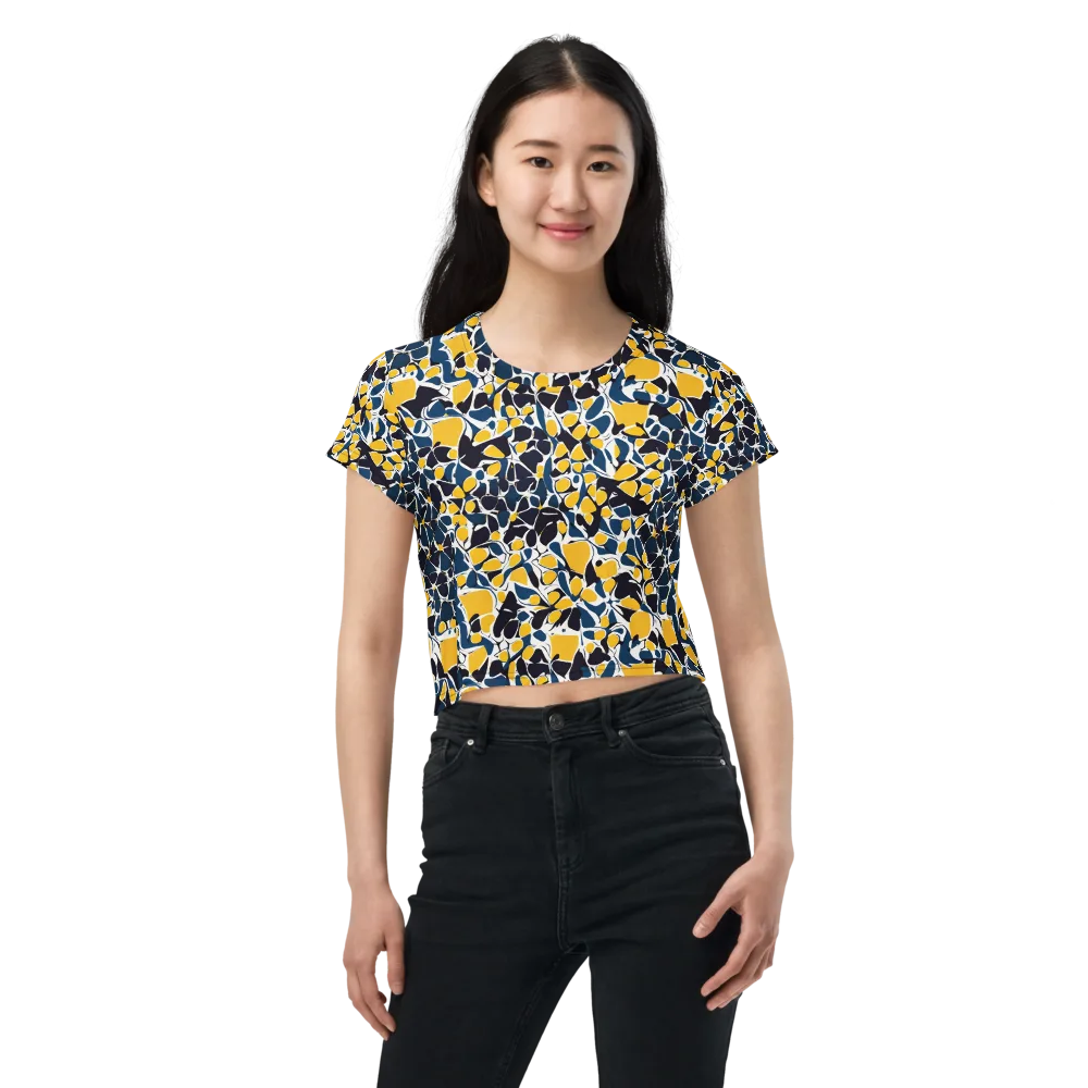 Ink And Citrus on Crop Tee — Front