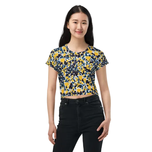 Ink And Citrus on a Crop Tee