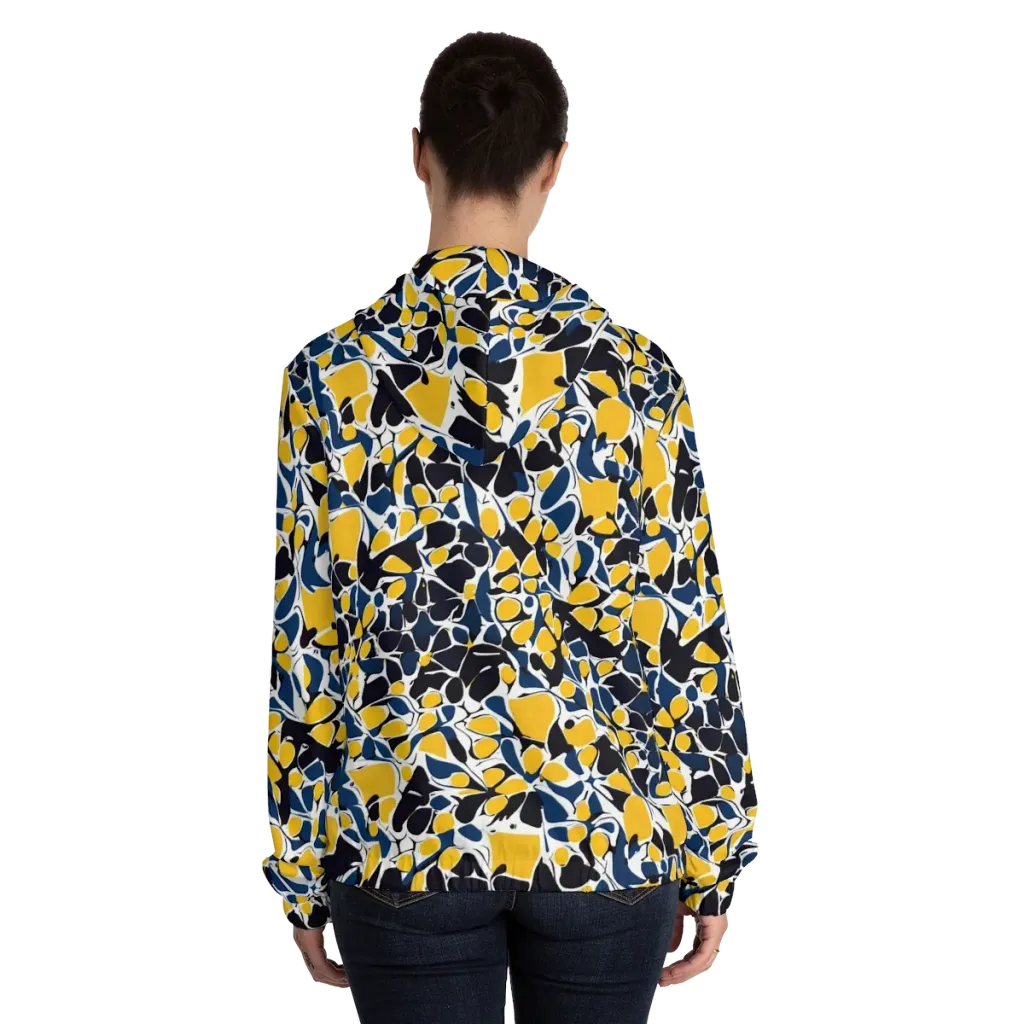 Ink And Citrus on Women's Full-Zip Hoodie — Back On Person