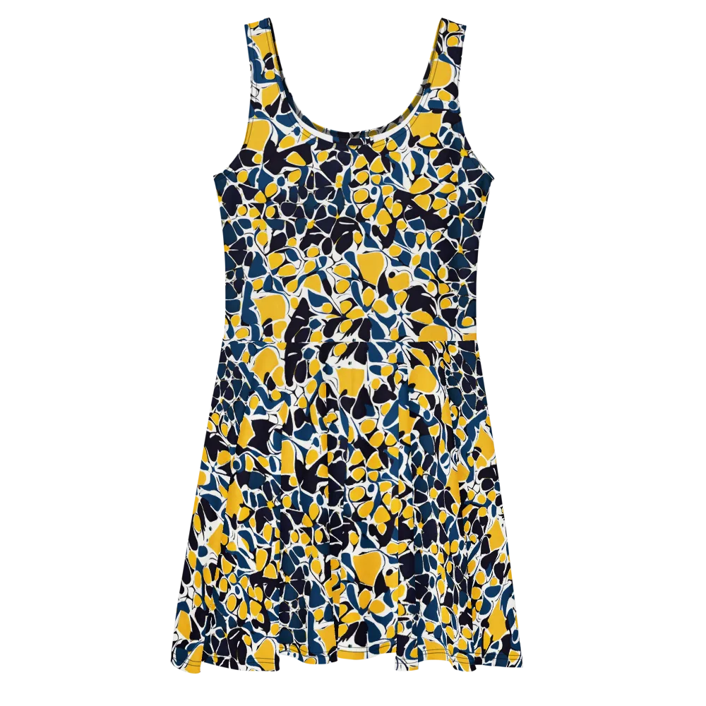 Ink And Citrus on Skater Dress — Front