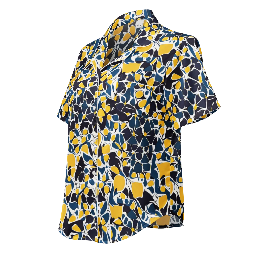 Ink And Citrus on Women's Short Sleeve Pajama Top — Left Front