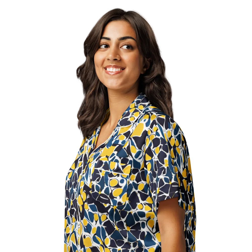 Ink And Citrus on Women's Short Sleeve Pajama Top — Left Front