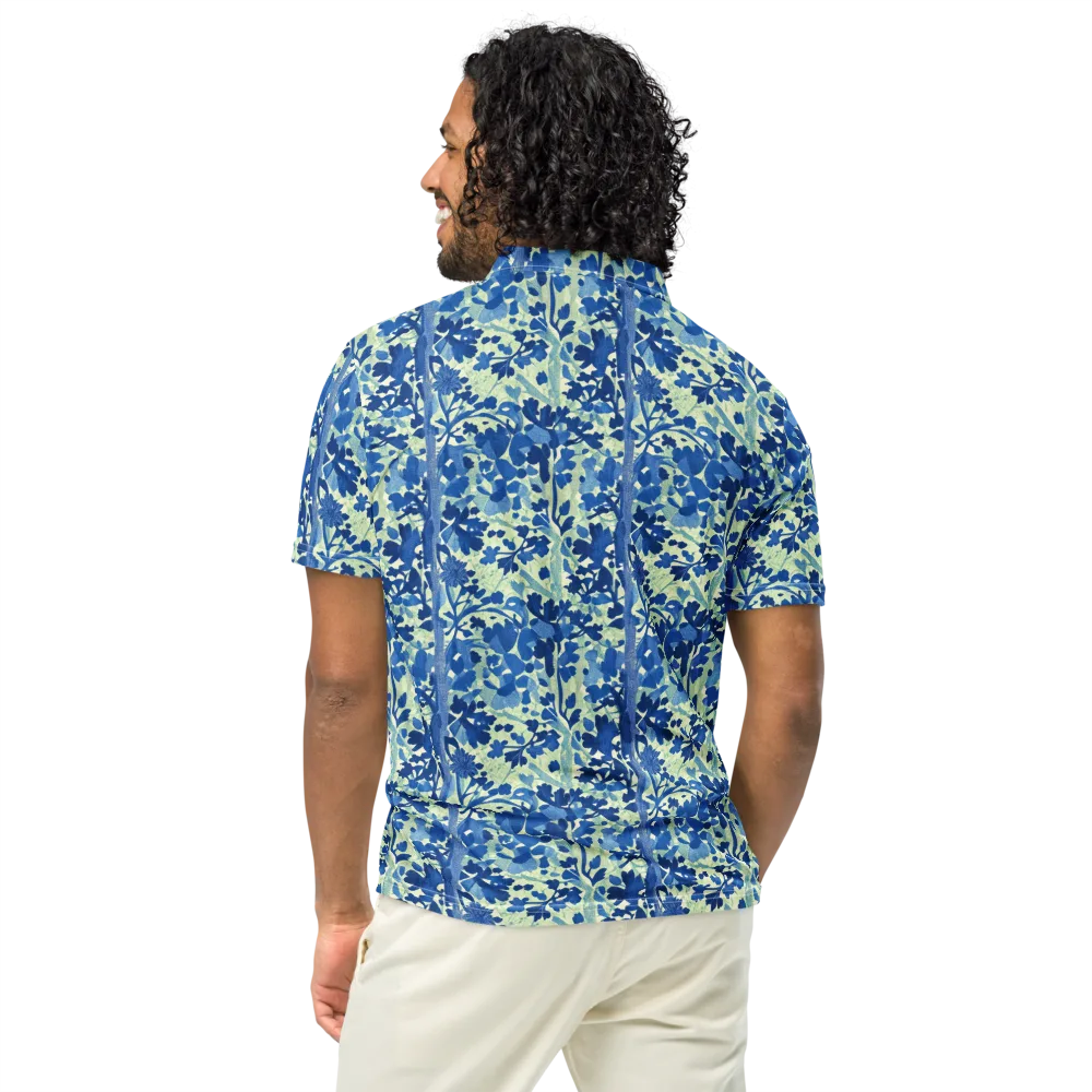 Indigo Conservatory on Men's Slim Fit Polo Shirt — Back