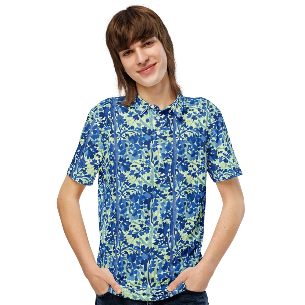 Indigo Conservatory on Men's Slim Fit Polo Shirt — Front