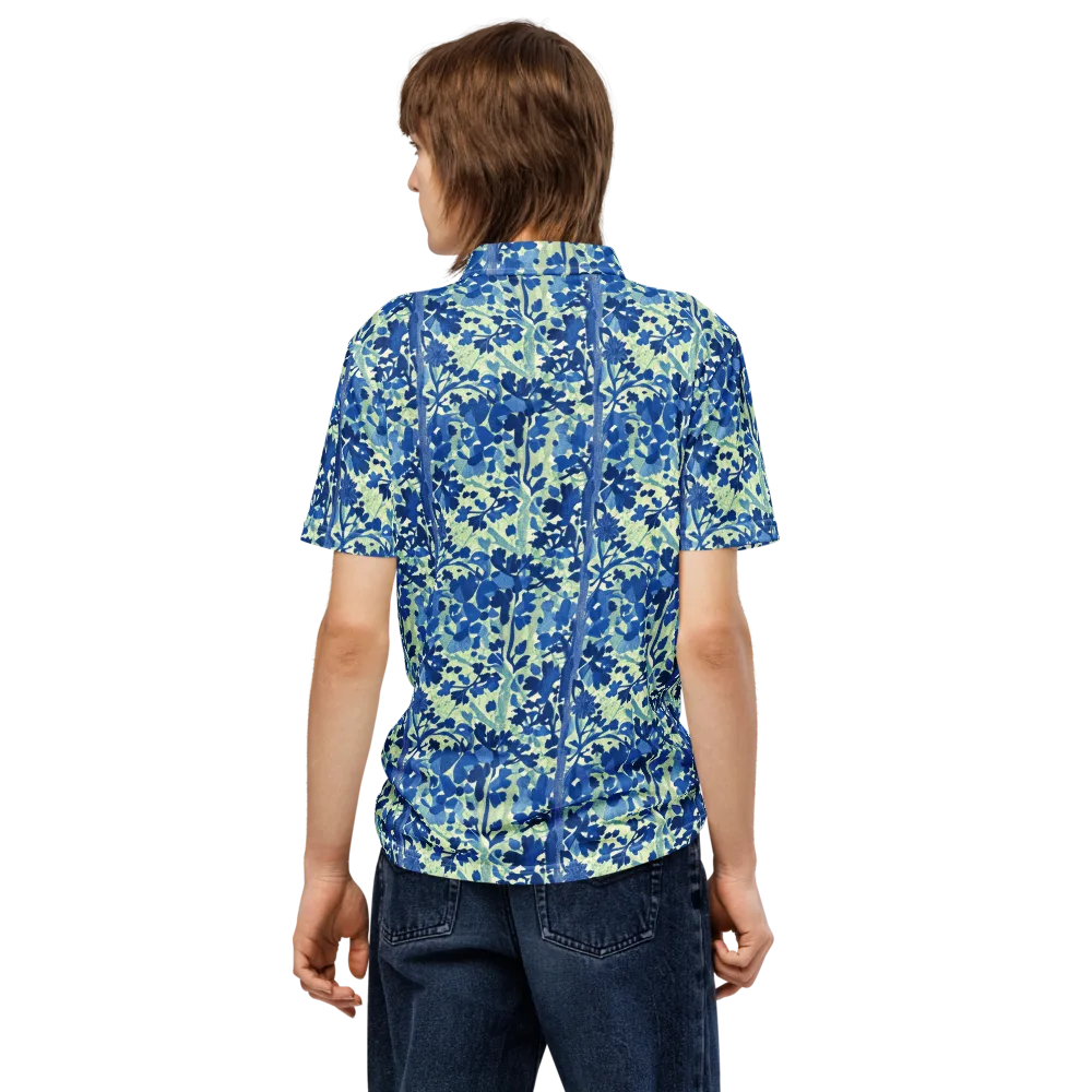 Indigo Conservatory on Men's Slim Fit Polo Shirt — Back