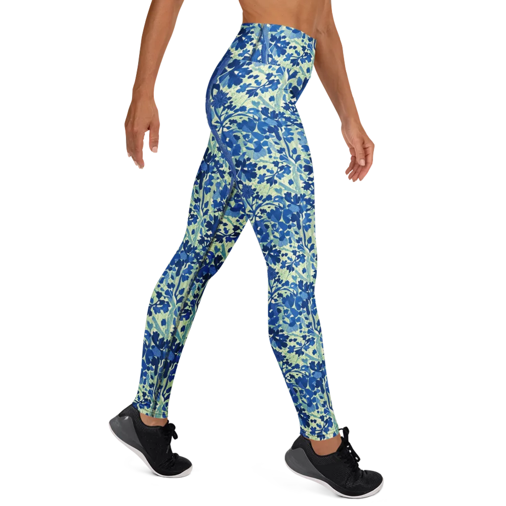 Indigo Conservatory on Yoga Leggings — Right