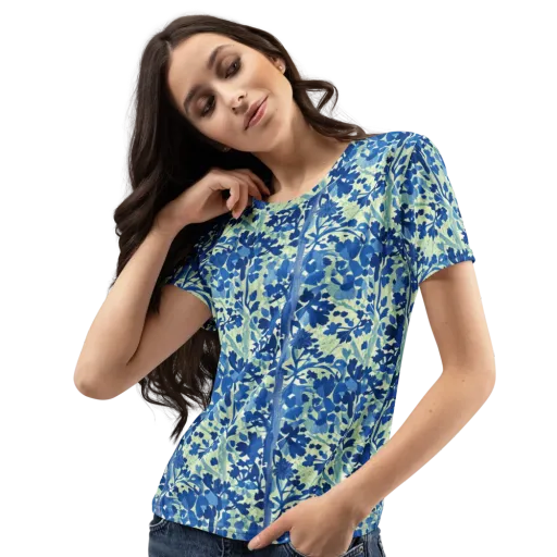 Indigo Conservatory on a Women's Crew Neck T-Shirt