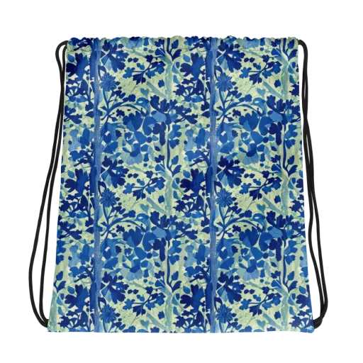 Indigo Conservatory on a Drawstring Bag
