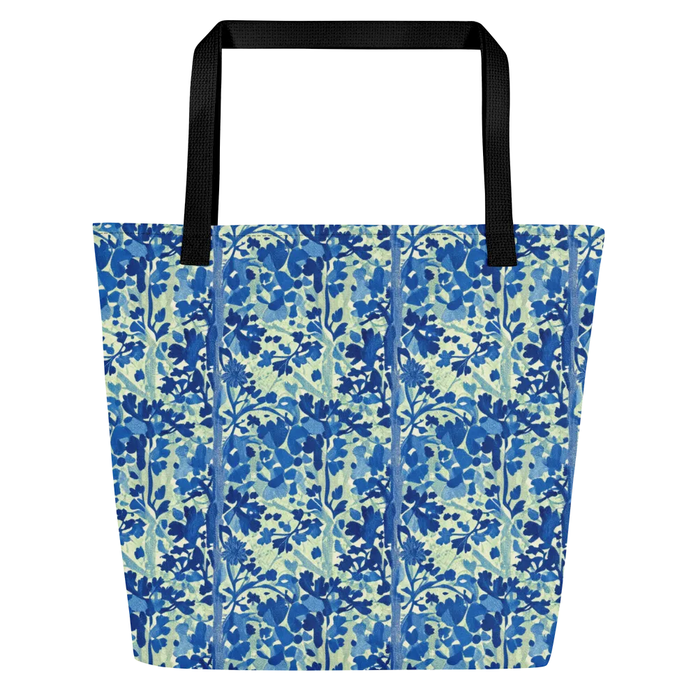 Indigo Conservatory on Large Tote Bag W/ Pocket — Front