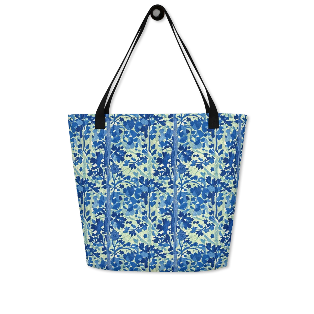 Indigo Conservatory on Large Tote Bag W/ Pocket — Front