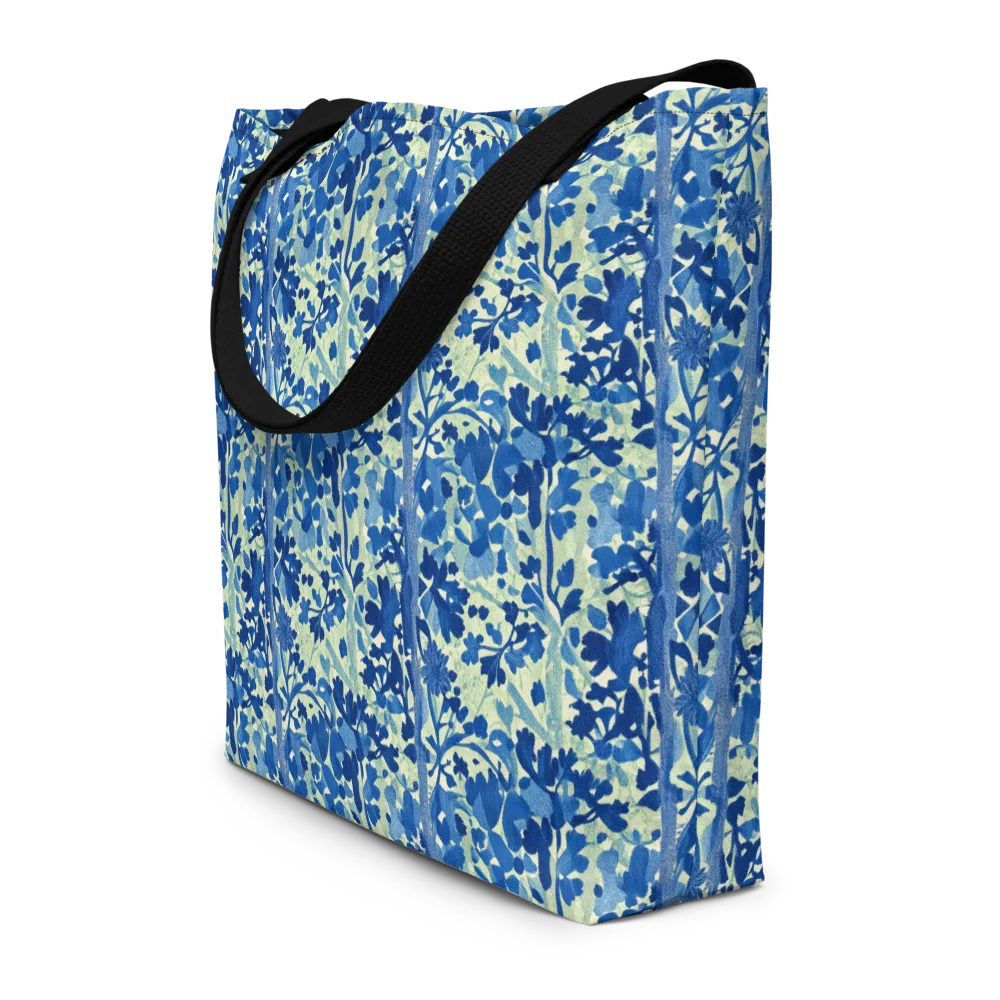 Indigo Conservatory on Large Tote Bag W/ Pocket — Front