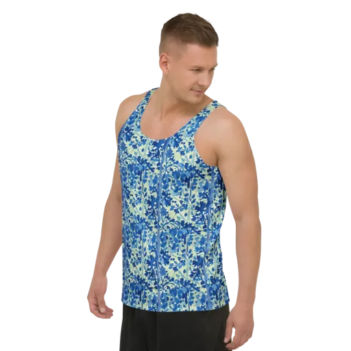 Indigo Conservatory on a Men's Tank Top