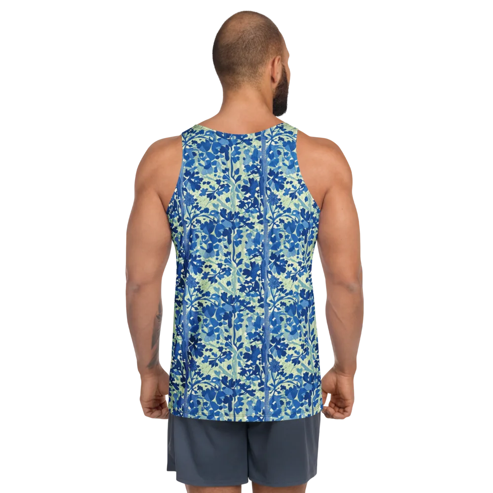Indigo Conservatory on Men's Tank Top — Back
