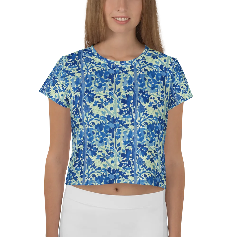 Indigo Conservatory on Crop Tee — Front