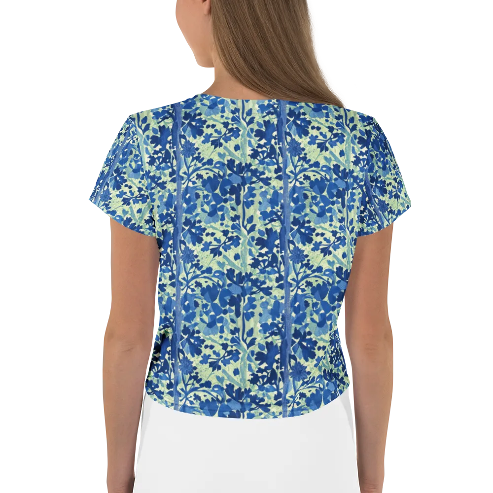 Indigo Conservatory on Crop Tee — Back