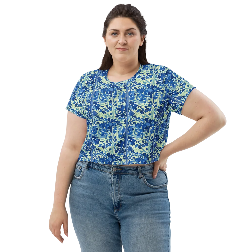 Indigo Conservatory on Crop Tee — Front