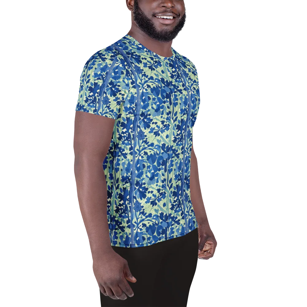 Indigo Conservatory on Men's Athletic T-Shirt — Right