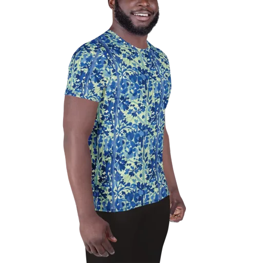 Indigo Conservatory on a Men's Athletic T-Shirt