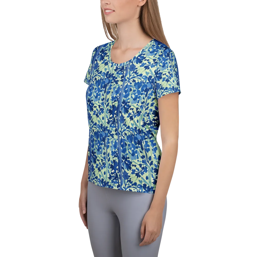 Indigo Conservatory on Women's Athletic T-Shirt — Left