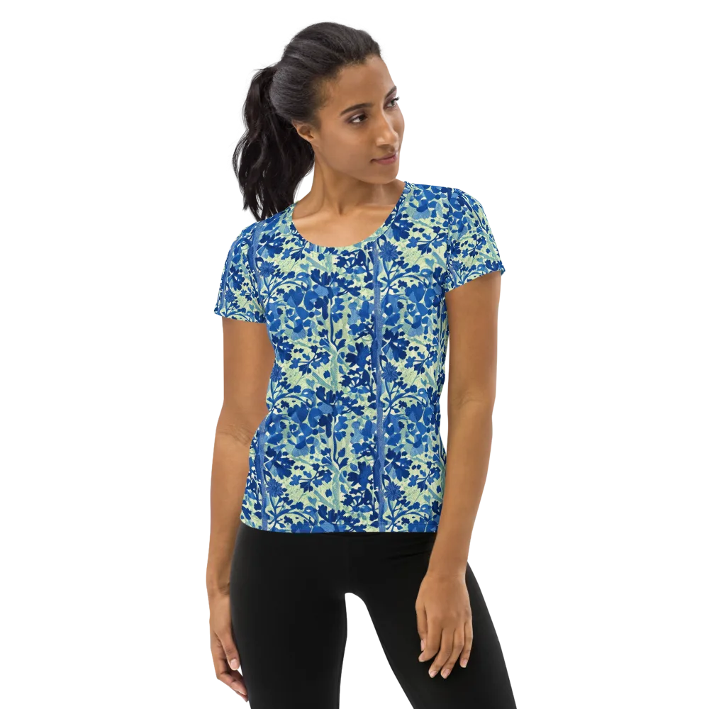 Indigo Conservatory on Women's Athletic T-Shirt — Front