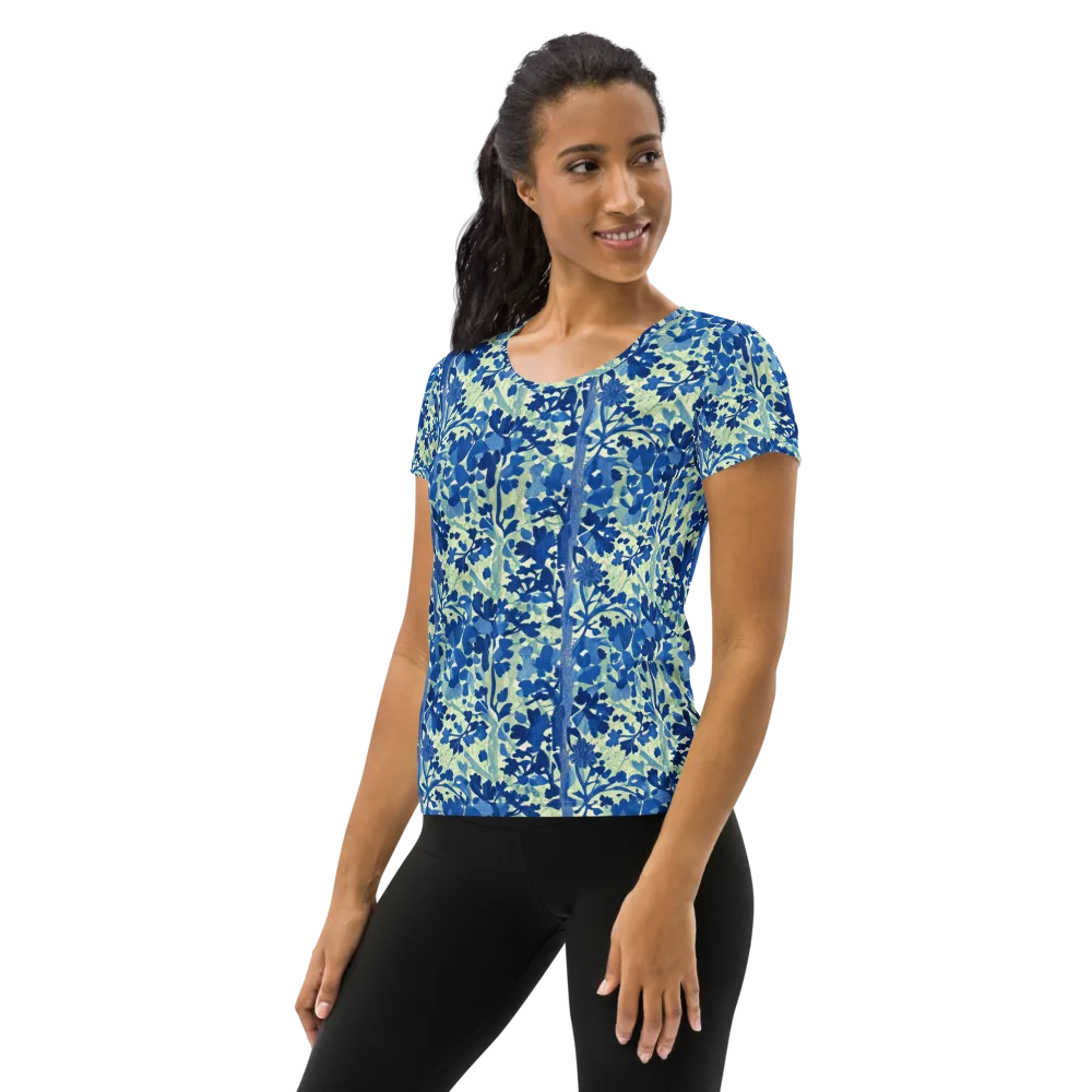 Indigo Conservatory on Women's Athletic T-Shirt — Left