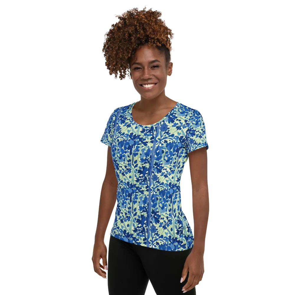Indigo Conservatory on Women's Athletic T-Shirt — Left