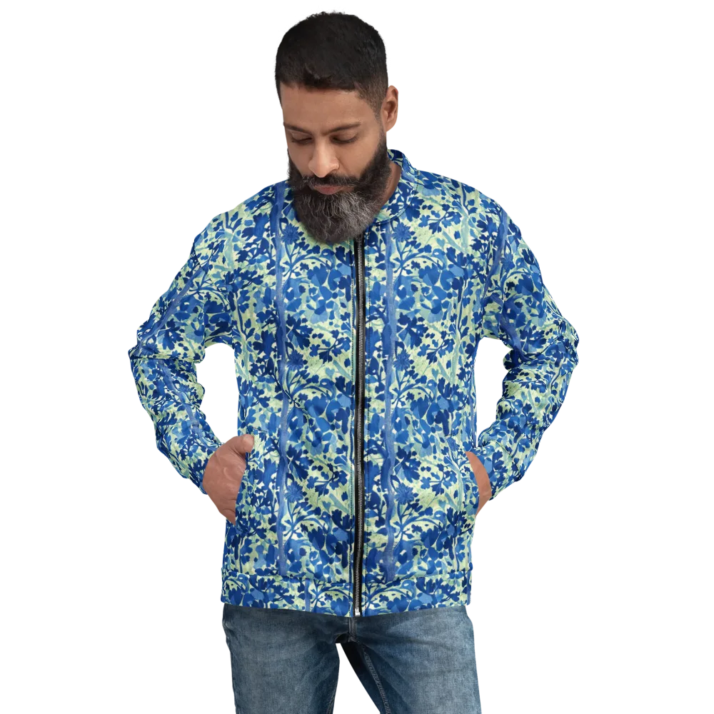 Indigo Conservatory on Bomber Jacket — Front