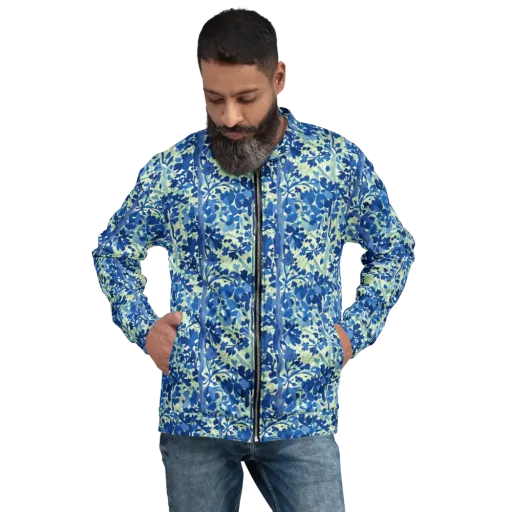 Indigo Conservatory on a Bomber Jacket