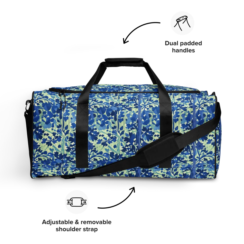 Indigo Conservatory on Duffle Bag — Front