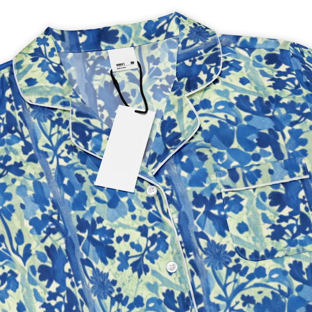 Indigo Conservatory on Women's Short Sleeve Pajama Top — Product details