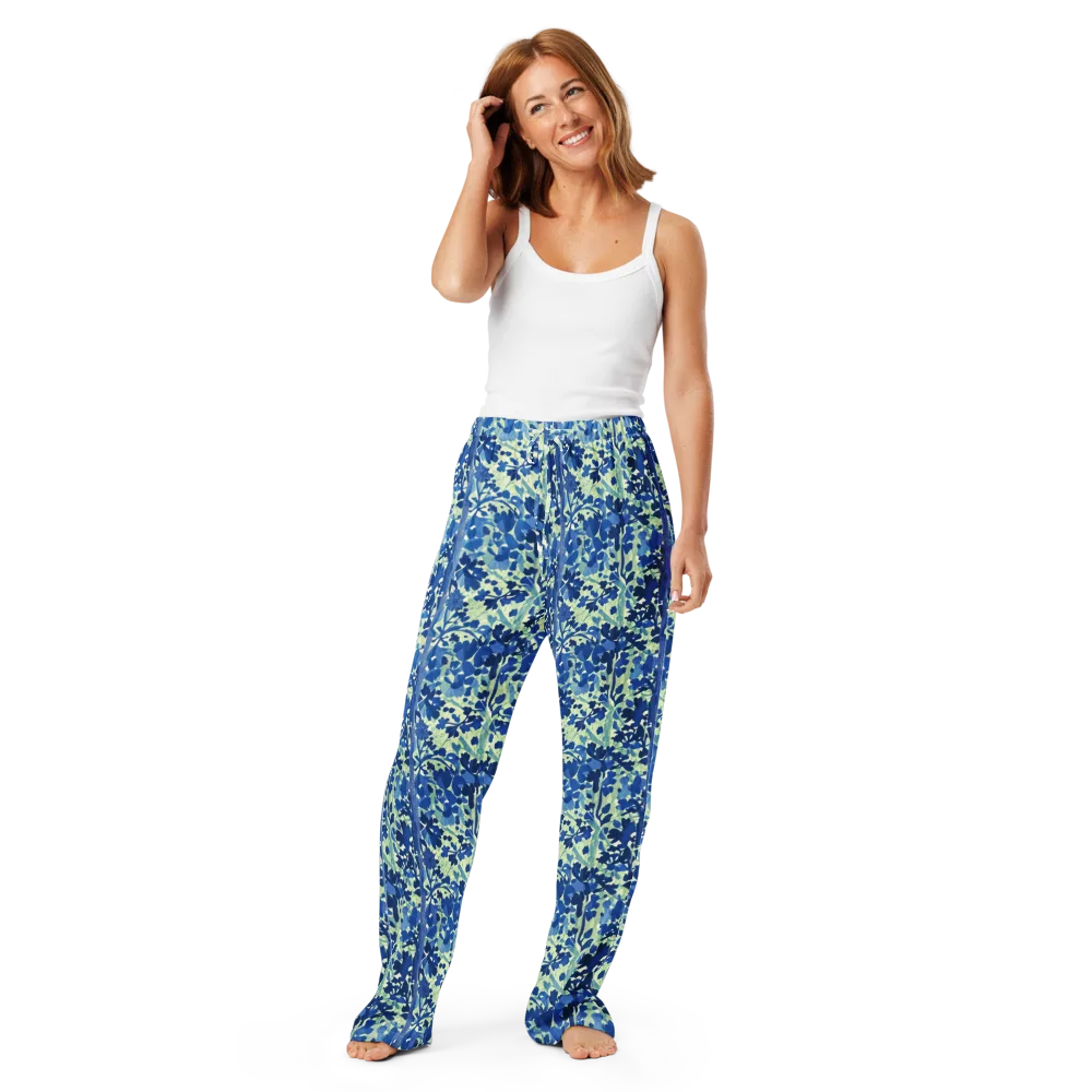 Indigo Conservatory on Women's Pajama Pants — Front