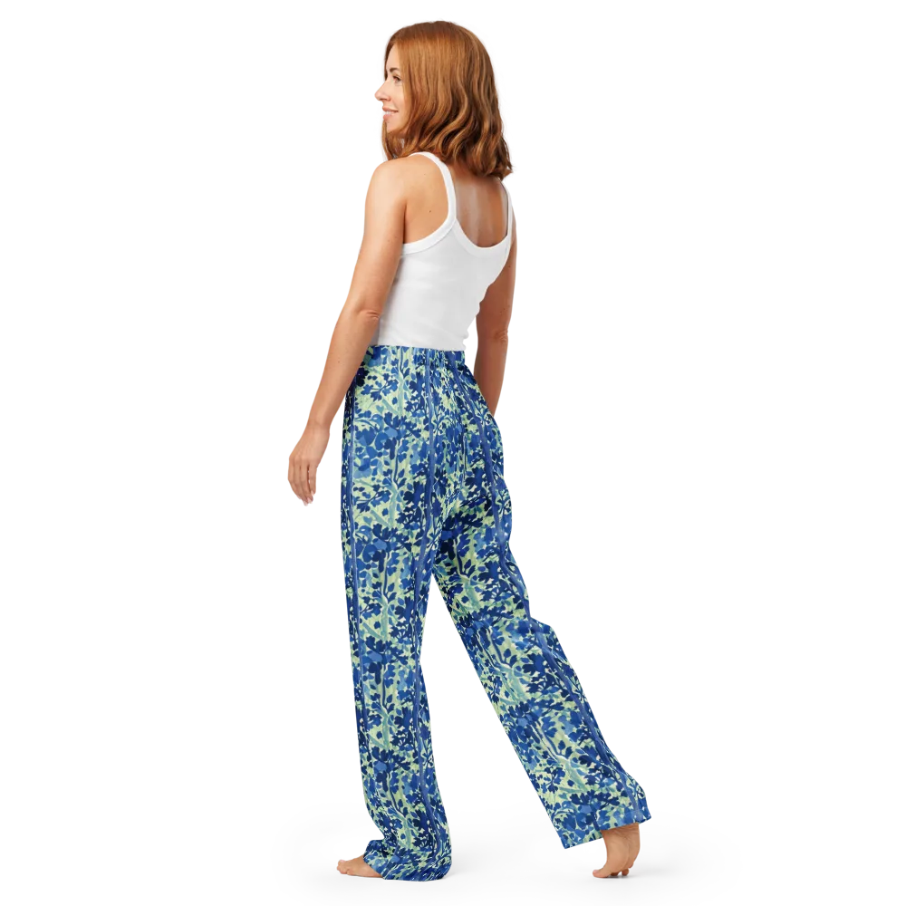 Indigo Conservatory on Women's Pajama Pants — Back