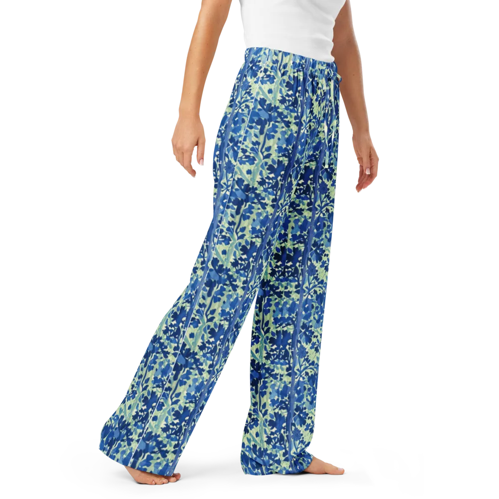 Indigo Conservatory on Women's Pajama Pants — Right Front