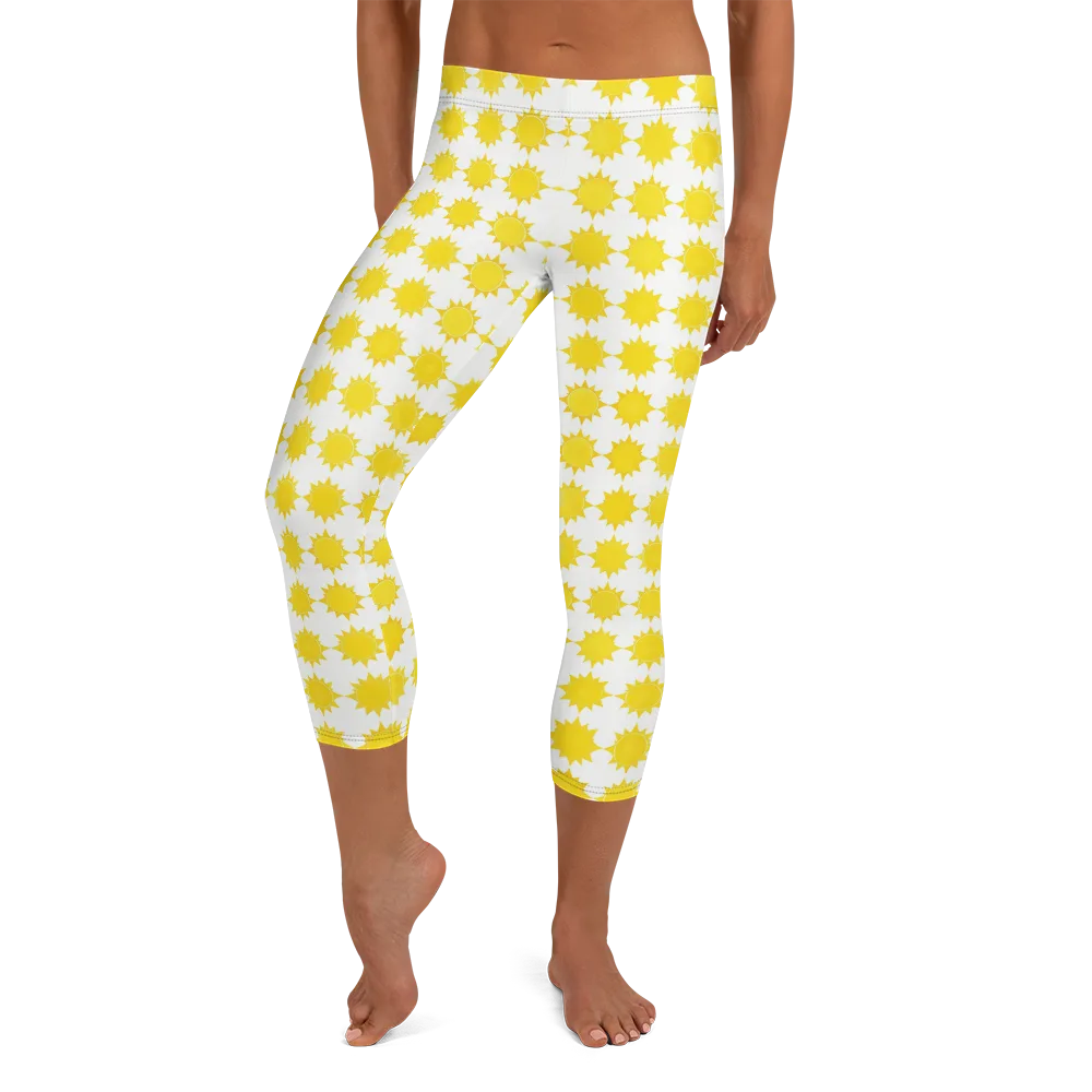Solar Check on Capri Leggings — Front