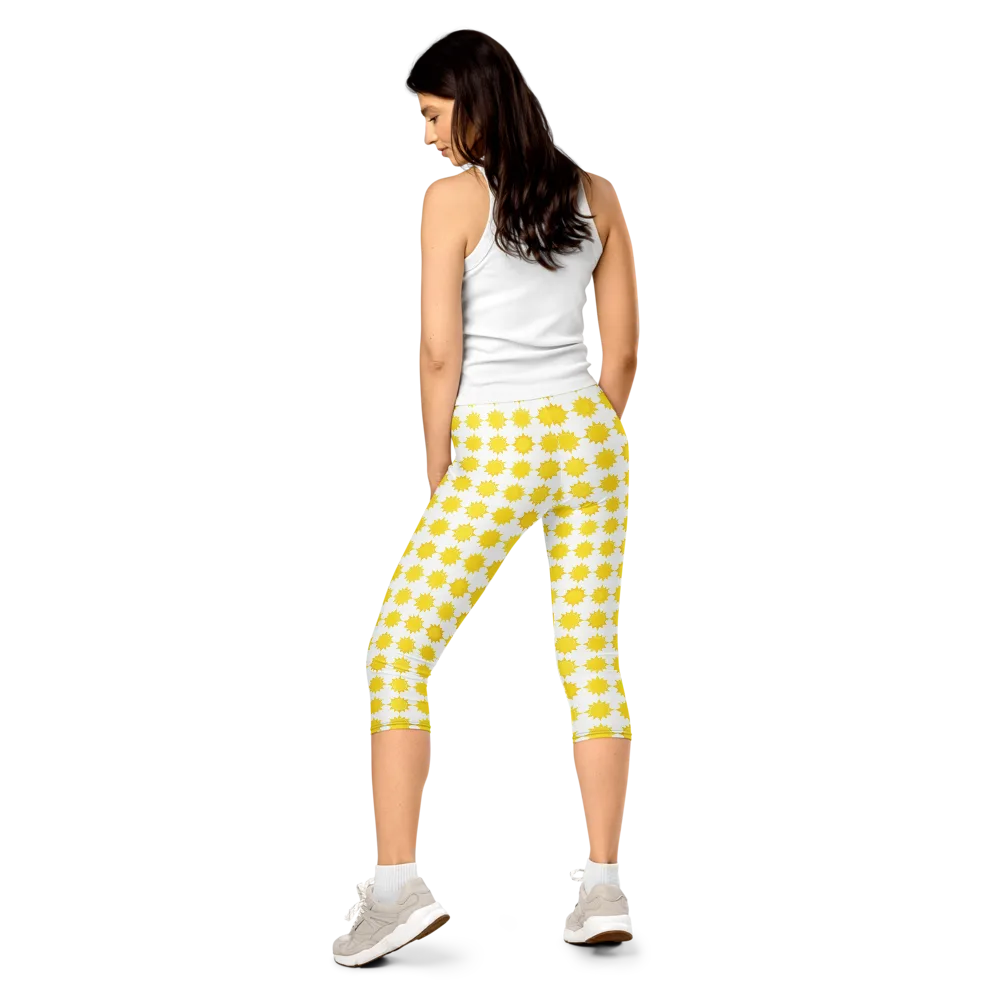 Solar Check on Capri Leggings — Back