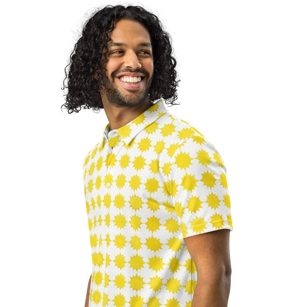 Solar Check on Men's Slim Fit Polo Shirt — Left Front