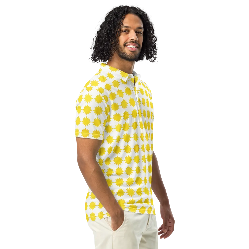 Solar Check on Men's Slim Fit Polo Shirt — Right Front